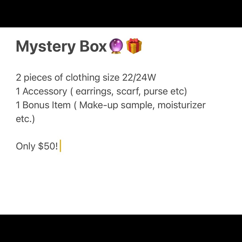 Plus Size Mystery Box. 22/24w